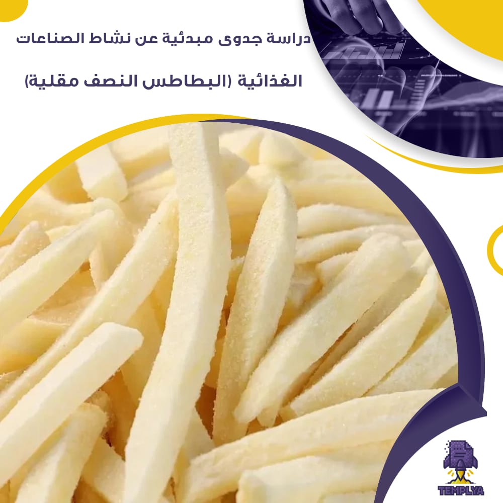 دراسة جدوى مبدئية عن نشاط الصناعات الغذائية (البطاطس النصف مقلية) (جاهز PDF -DOC) دراسة جدوى مبدئية عن نشاط الصناعات الغذائية (البطاطس النصف مقلية) (جاهز PDF -DOC)