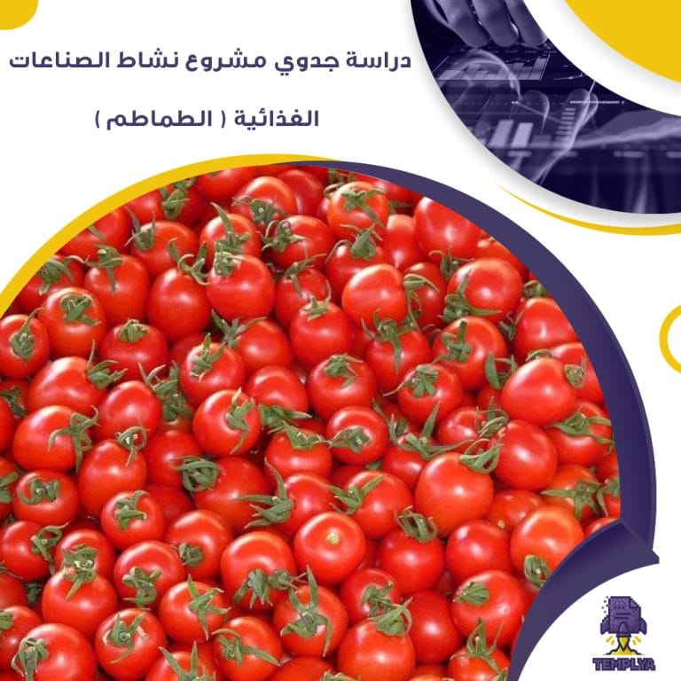 دراسة جدوي مشروع نشاط الصناعات الغذائية ( الطماطم ) ( جاهز PDF – DOC )
