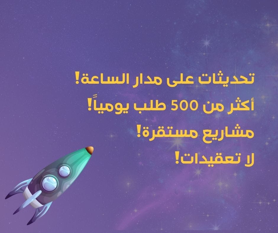 بوست فيسبوك للتسويق بنفسجي و أصفر 7 تمبليا