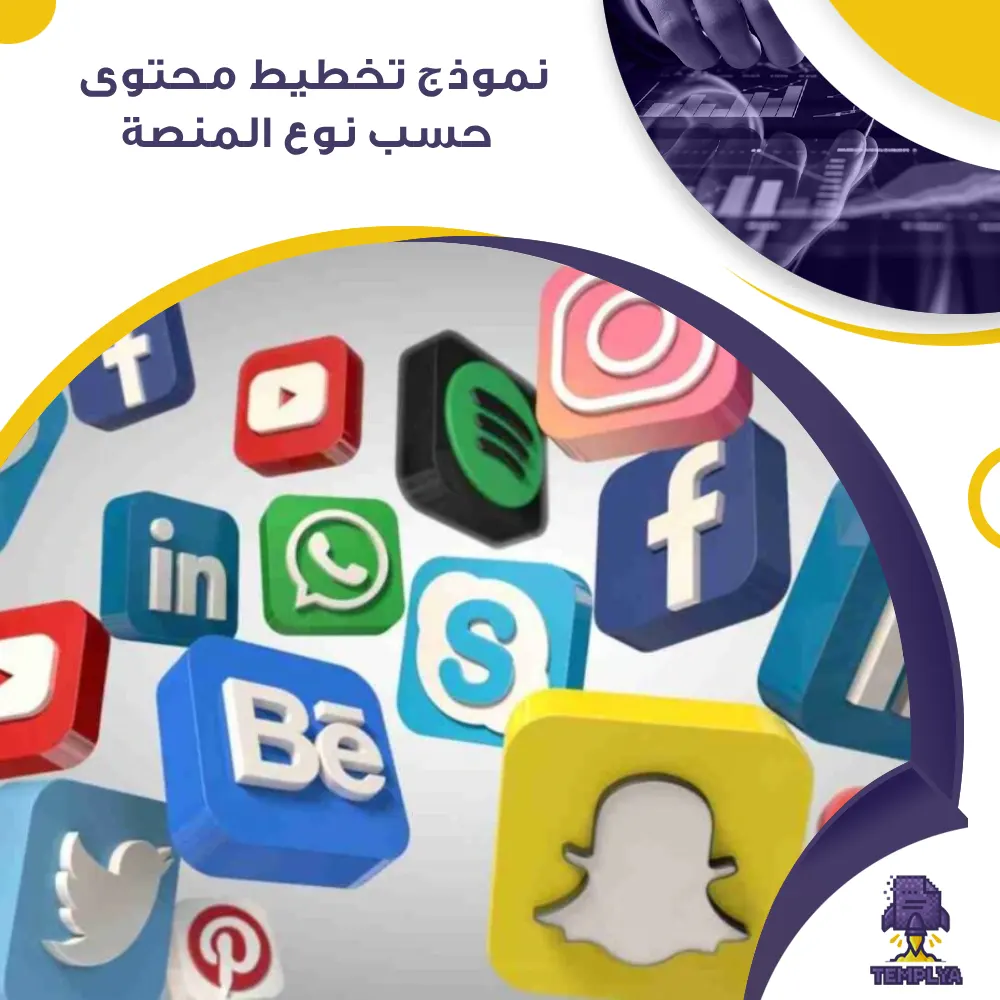 نموذج تخطيط محتوى حسب نوع المنصة نموذج تخطيط محتوى حسب نوع المنصة