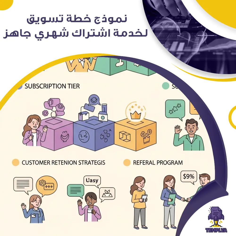 نموذج خطة تسويق لخدمة اشتراك شهري جاهز نموذج خطة تسويق لخدمة اشتراك شهري جاهز
