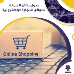 جدول نتائج الحملة لمواقع التجارة الإلكترونية جاهز