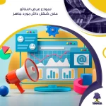 نموذج عرض النتائج على شكل Dashboard جاهز